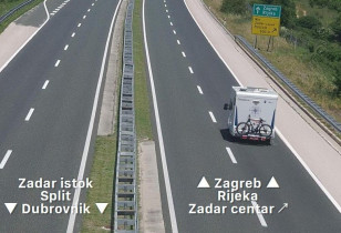 Imagen de vista previa de la cámara web Zadar - highway A1